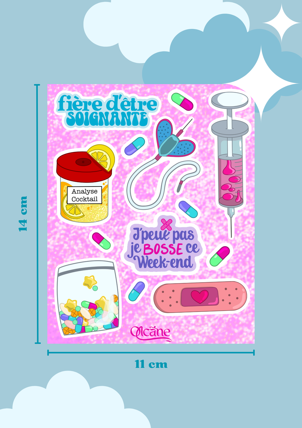 Kit du soignant Stickers holographiques