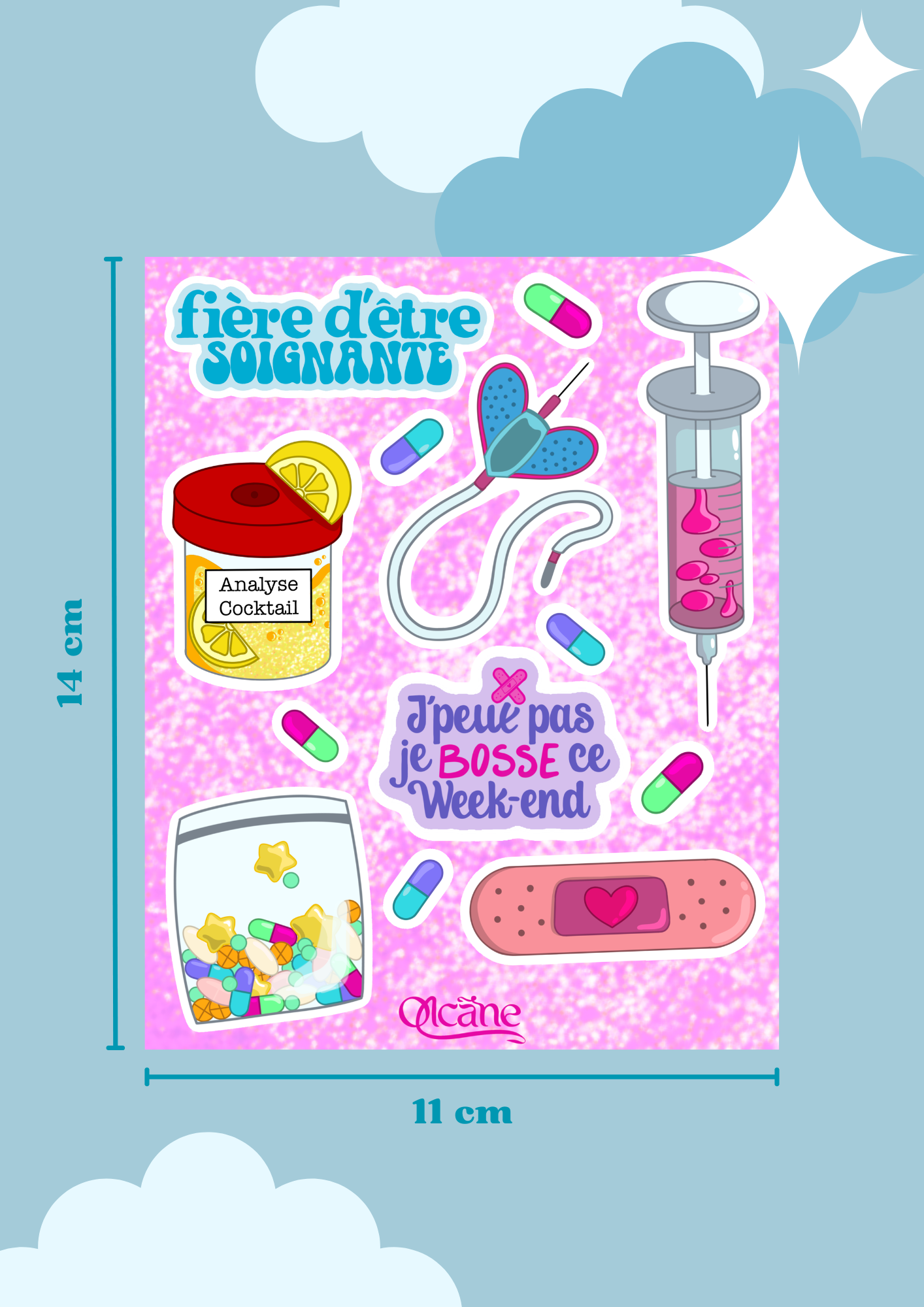 Kit du soignant Stickers holographiques