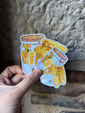 Holographic sticker Honey