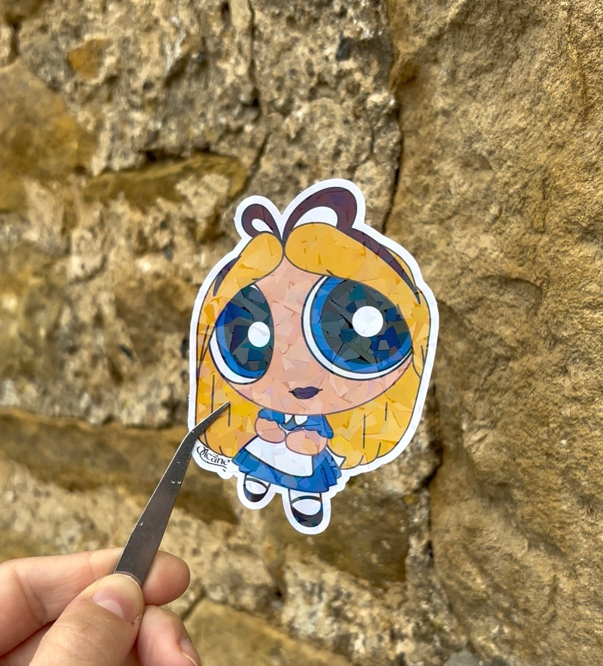 Pack stickers Alice boit son thé