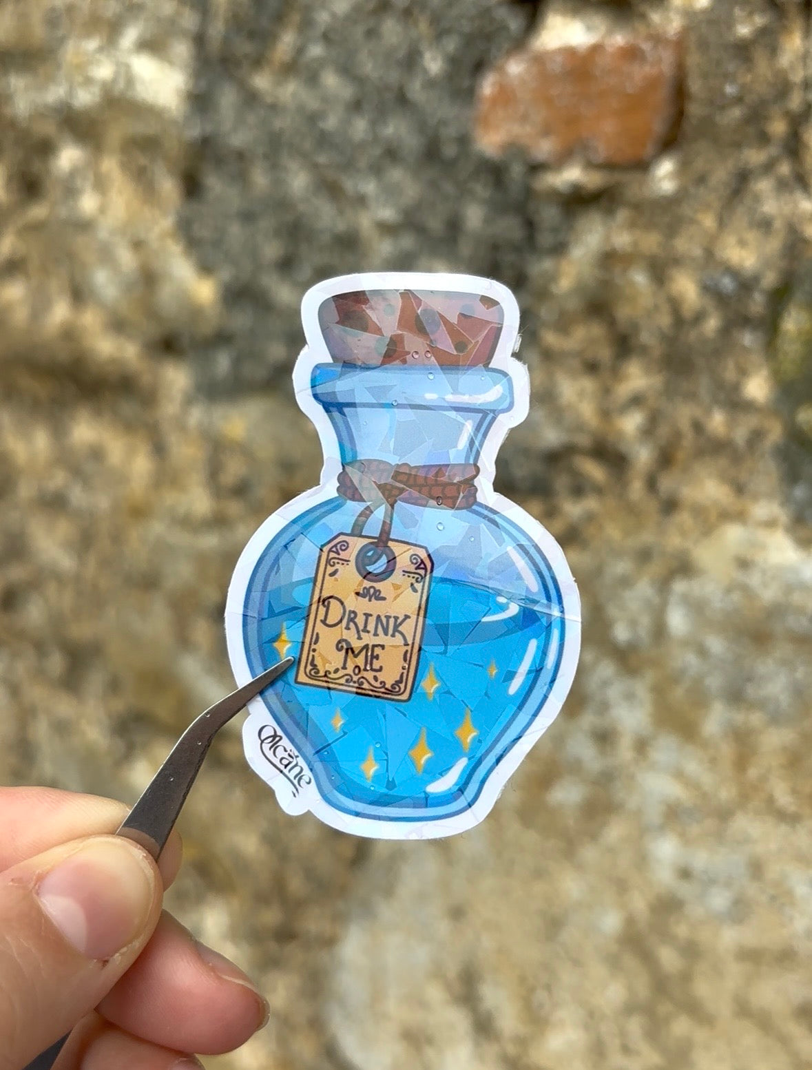 Pack stickers Alice boit son thé