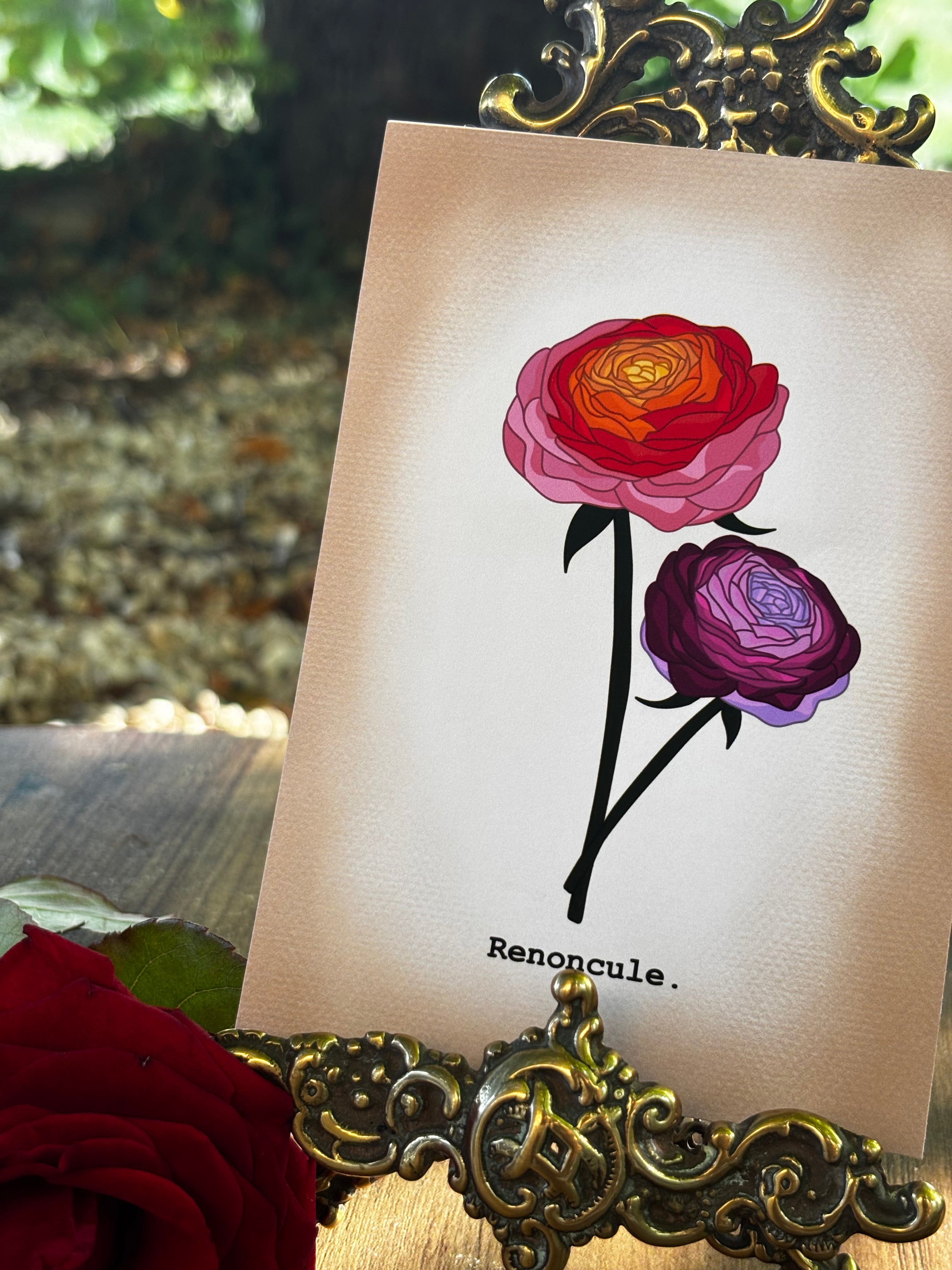 Affiches fleurs A6