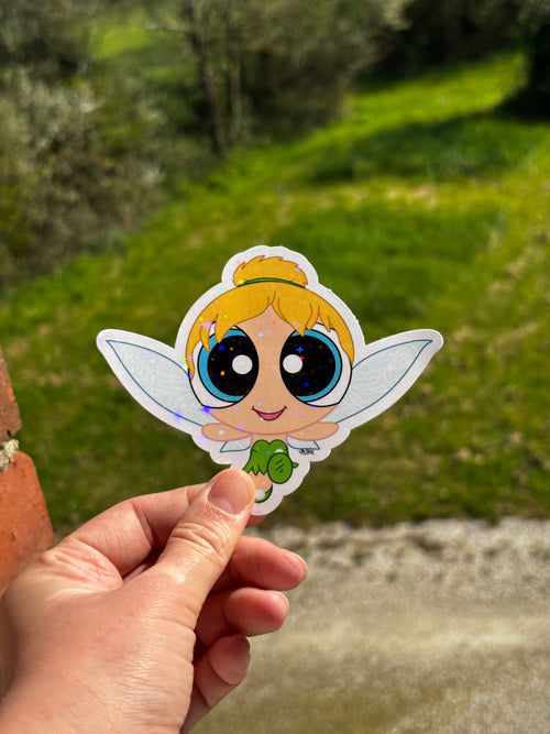 Holographic sticker fée