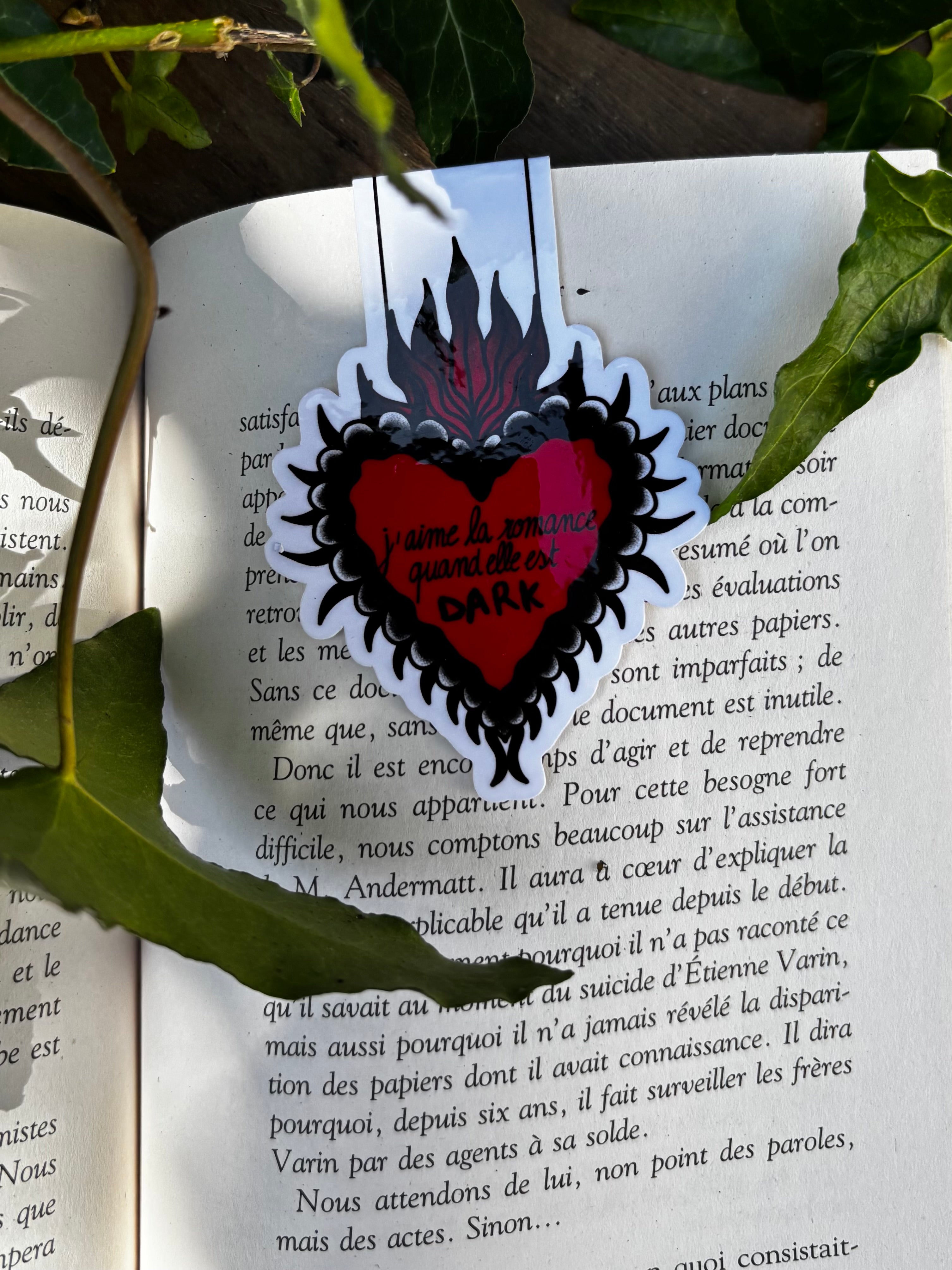 Marque page magnétique dark romance
