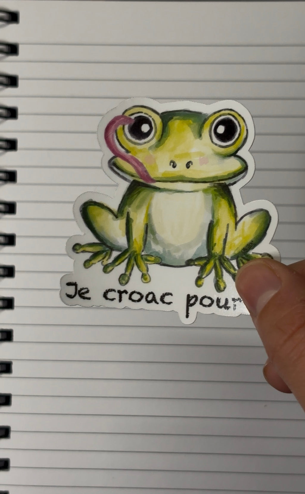 STICKER JE CROAC POUR TOI
