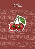 #1 Sticker fruit creepy cerise